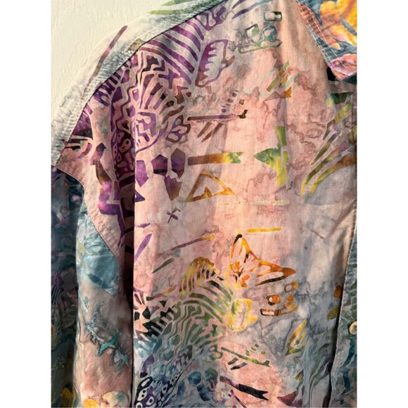Vintage Key West Hand Print Fashions Mens Hawaiian Shirt sz XXL EUC - Picture 3 of 6